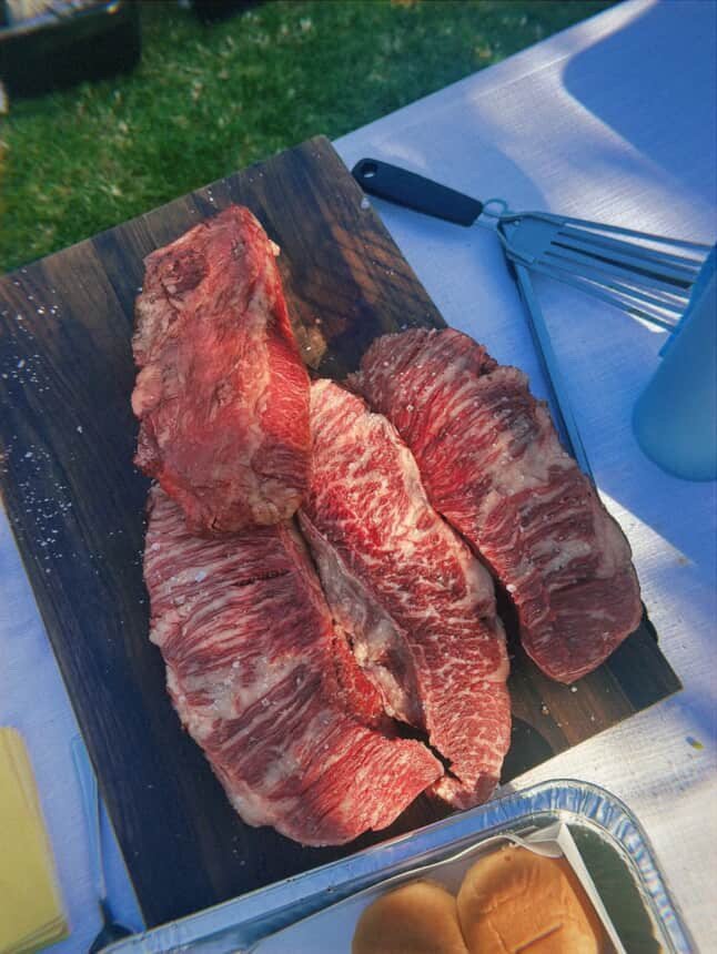 Wagyu, ready for the fire