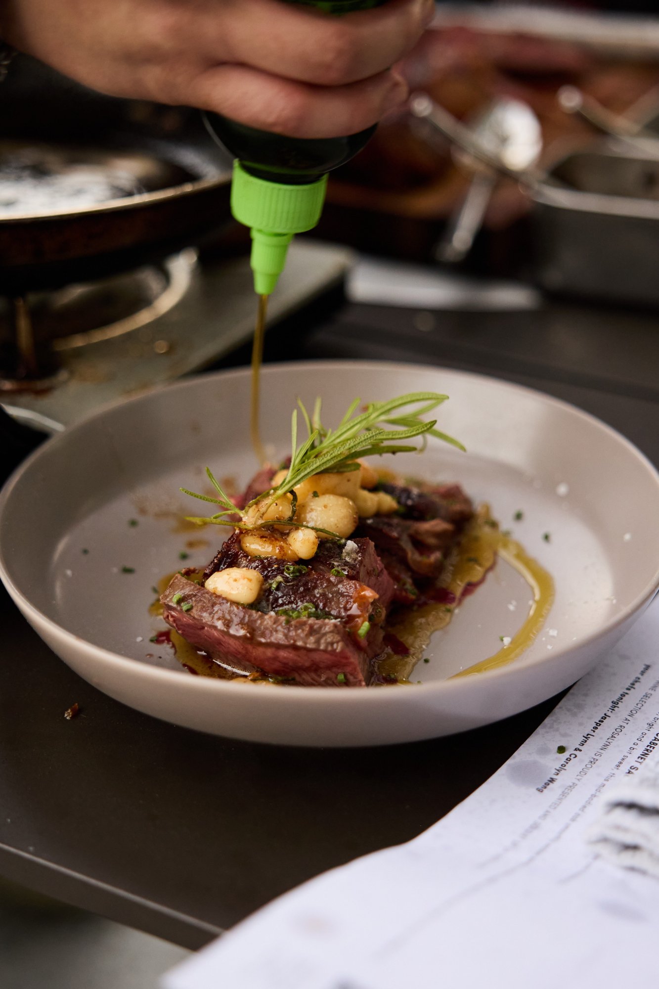 Plated dish from a Chef Jasper Lynn cooking class